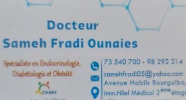 Dr Sameh Fradi Ounaies