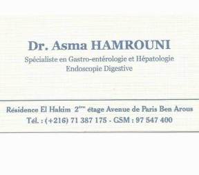 Dr Asma HAMROUNI